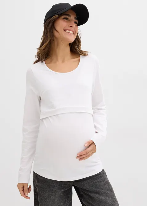 Mammatopp i økologisk bomull (2-pack), bonprix