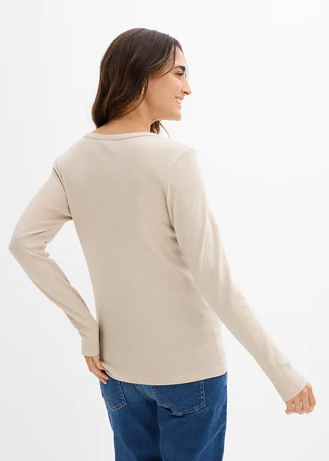 Mammatopp i ribbemateriale i 100% bomull (2-pack), bonprix