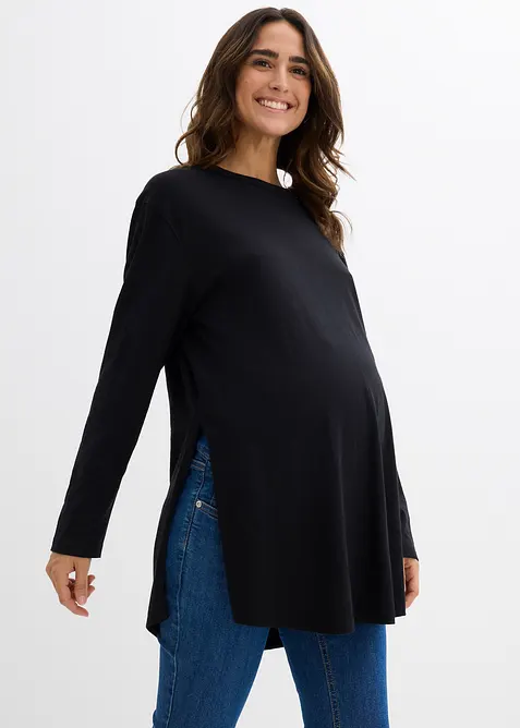 Lang mammatopp i 100% økologisk bomull med ammefunksjon, bonprix