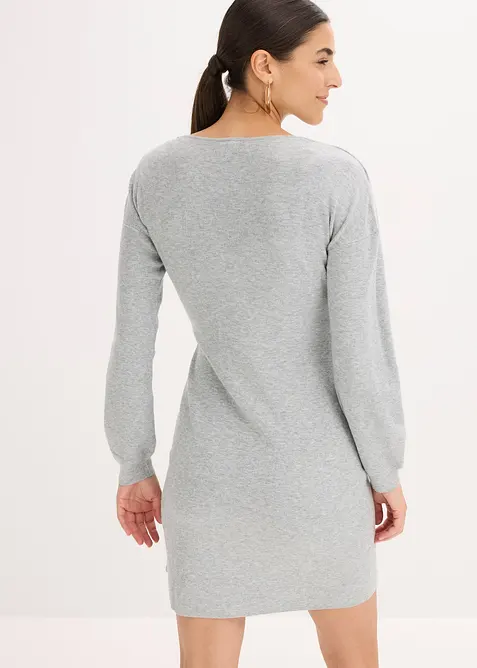 Strikket kjole i viskosemiks, bonprix