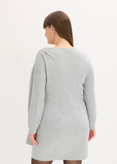 Strikket kjole i viskosemiks, bonprix