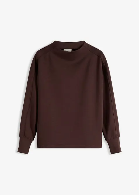 Oversized sweatshirt av mykt scubamateriale, bonprix
