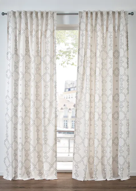 Gardin i resirkulert polyester (1-pack), bonprix