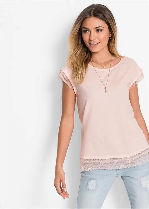 Boxy topp i bomull, bonprix