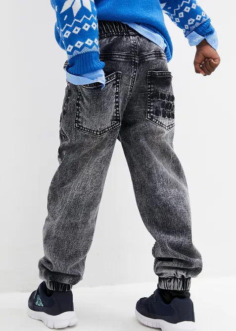 Varmende, Regular Fit pull on-jeans med jerseyf&ocirc;r, bonprix