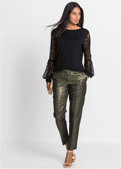 Langermet topp i viskosemiks, bonprix