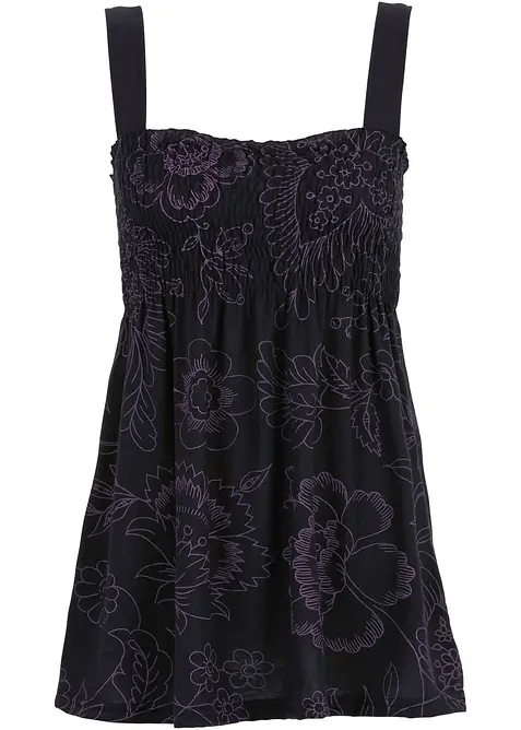 Ermeløs tunika i viskosemiks, bonprix