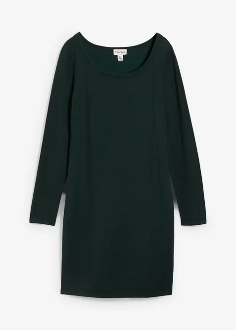 Strikkekjole i ledig snitt, bonprix