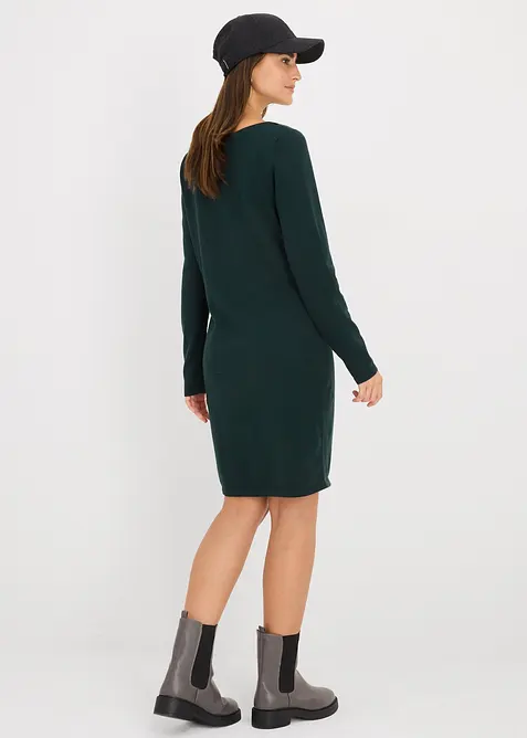 Strikkekjole i ledig snitt, bonprix