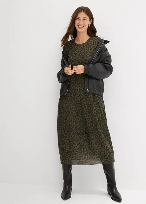 Trikot midikjole, bonprix