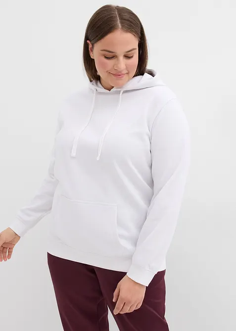 Hettegenser i myk frott&eacute;, bonprix