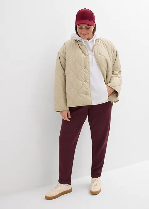 Hettegenser i myk frott&eacute;, bonprix