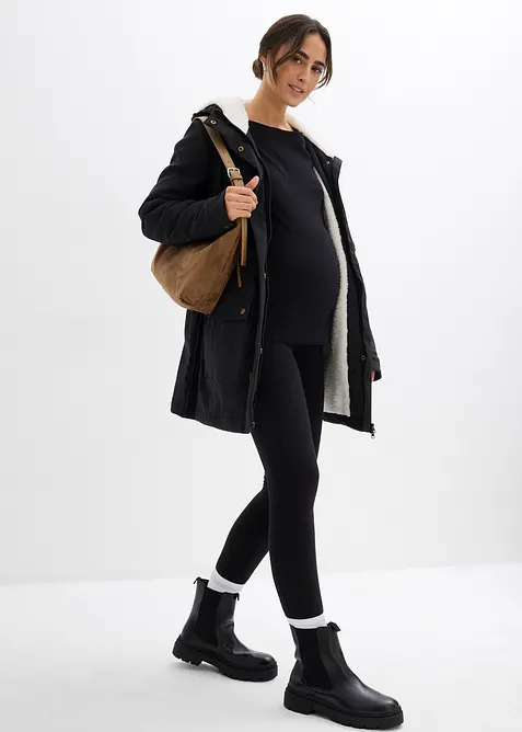 Mykt f&ocirc;ret 3-i-1-mamma- og b&aelig;rejakke, bonprix