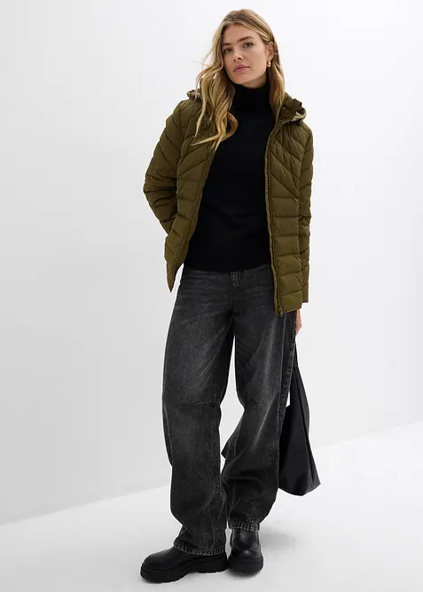 Lett vattert jakke med avtagbar hette, bonprix