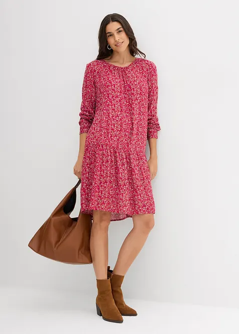 Kjole i lett viskose, bonprix