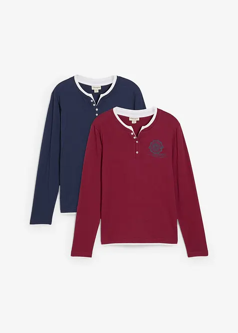 Langermet bestefartrøye (2-pack), bonprix