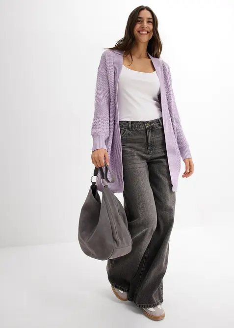 Lang strikkejakke, bonprix