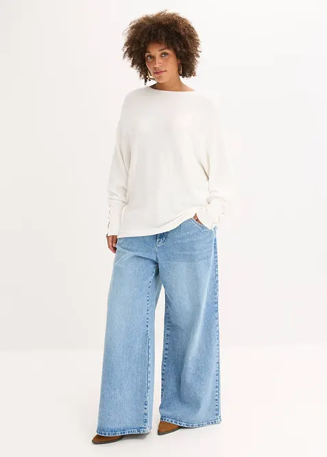 Genser i viskosemiks, bonprix