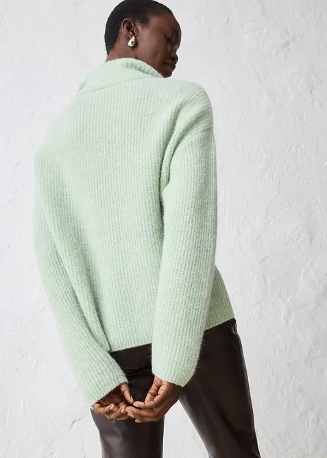 Oversized ullgenser med alpakka, bonprix