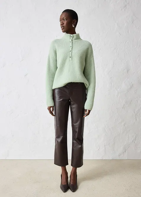 Oversized ullgenser med alpakka, bonprix