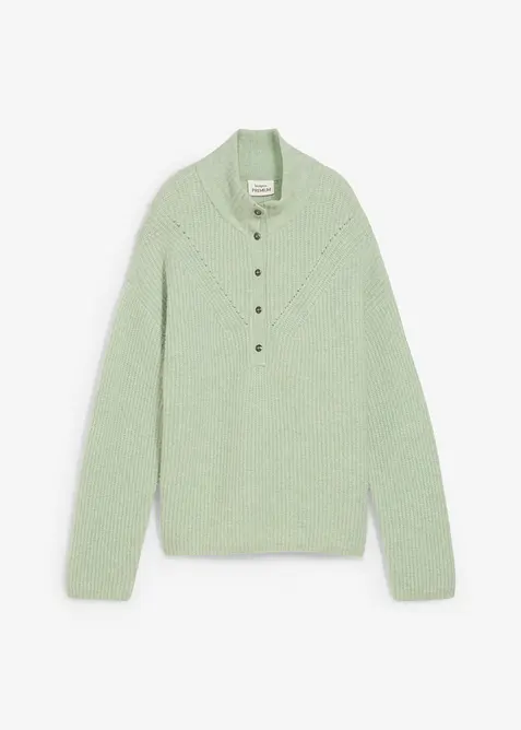 Oversized ullgenser med alpakka, bonprix