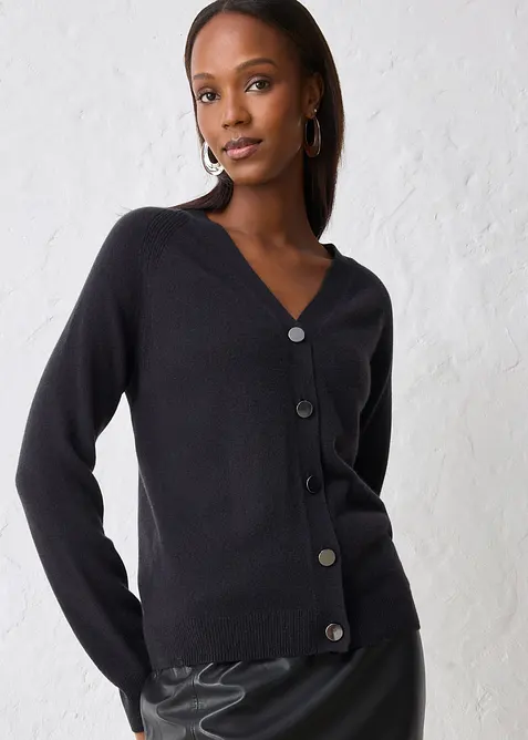 Cardigan i kasjmir med Good Cashmere Standard®, bonprix
