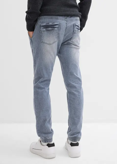 Regular Fit slip on-jeans med stretch, Tapered, bonprix