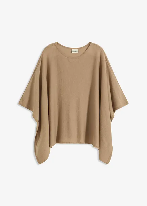 Kort ullponcho, bonprix