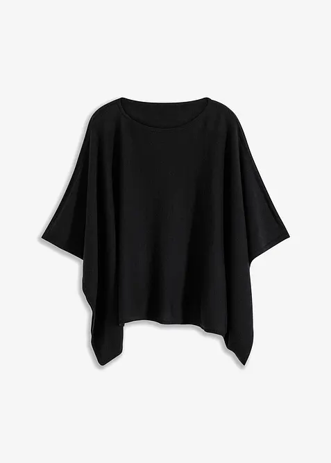 Kort ullponcho, bonprix