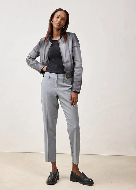 Skinnjakke i lammenappa, bonprix