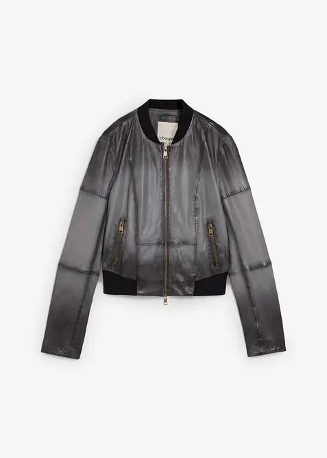 Skinnjakke i lammenappa, bonprix