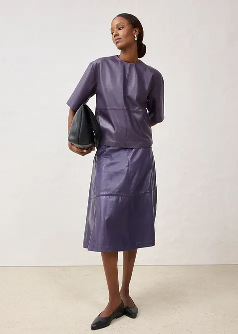 Skinntunika i lammenappa, bonprix