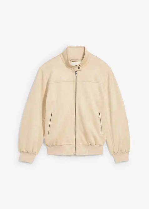 Jakke i imitert semsket skinn, bonprix