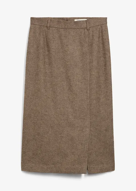 Blyantskjørt med ull, bonprix