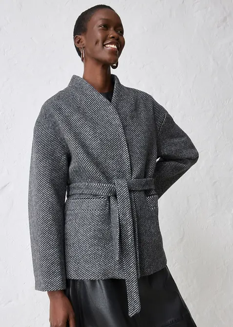 Jakke med ull, bonprix