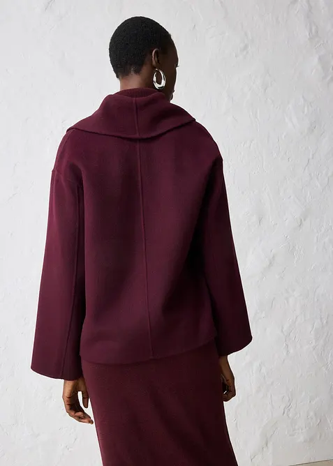 Oversized jakke i myk ullmiks, bonprix