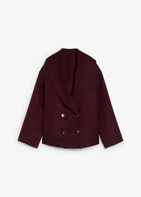 Oversized jakke i myk ullmiks, bonprix