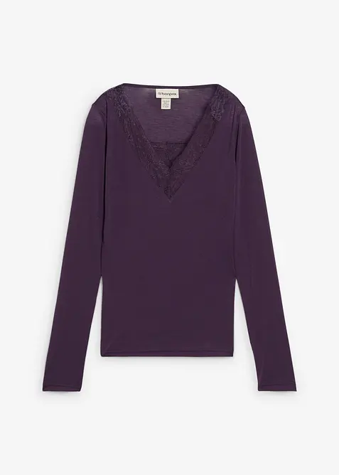 Topp med ull, bonprix