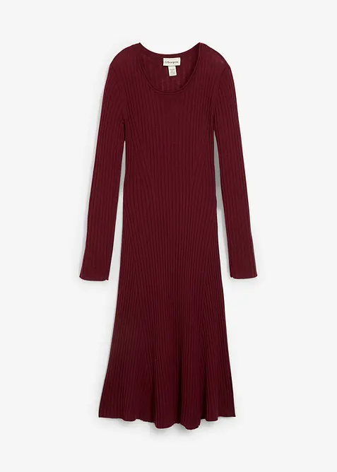 Strikkekjole av merinoull, bonprix