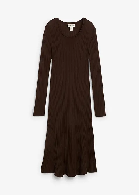 Strikkekjole av merinoull, bonprix