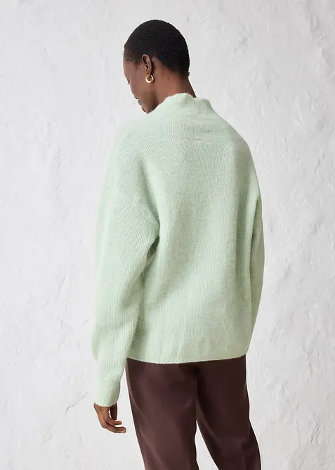 Genser i varmende alpakkamiks, bonprix