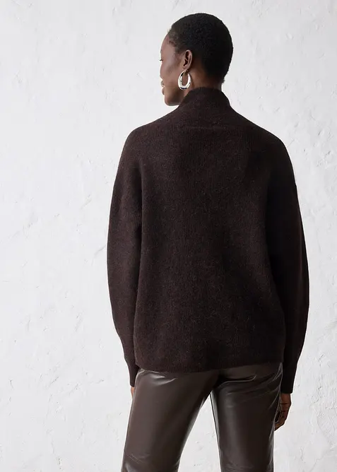 Genser i varmende alpakkamiks, bonprix