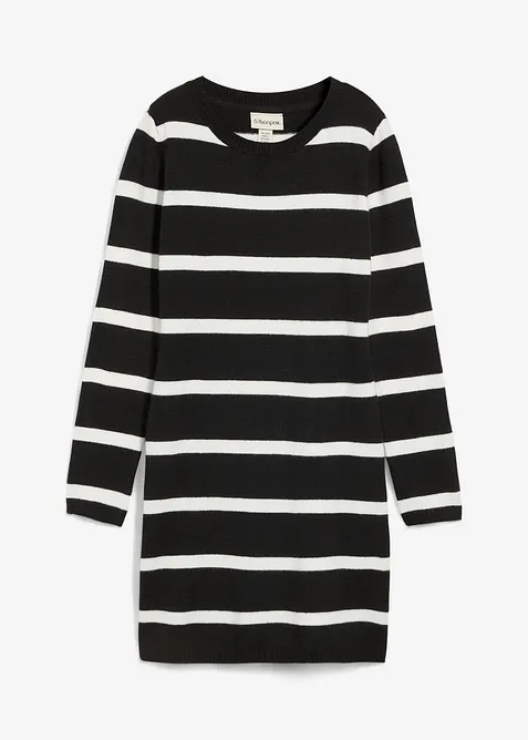 Strikket kjole i figurnær modell, bonprix