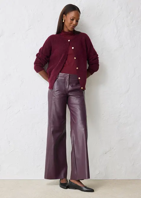 Cardigan i varmende alpakkaull-miks, bonprix