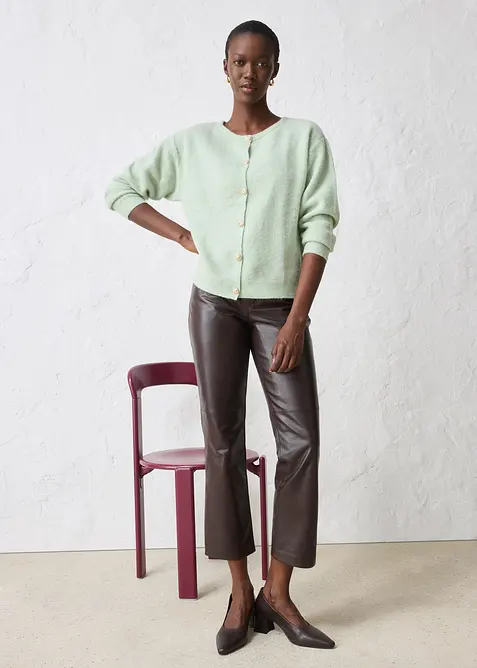 Cardigan i varmende alpakkaull-miks, bonprix