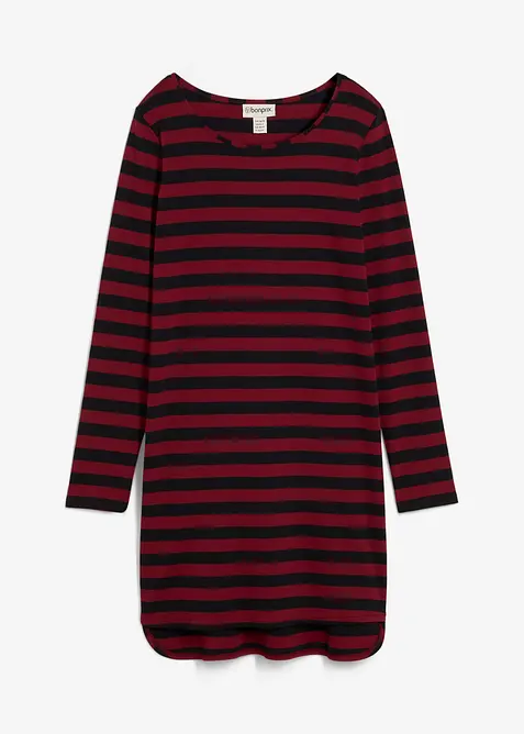 Kjole med forlenget bakstykke, av 100% fast bomull, bonprix