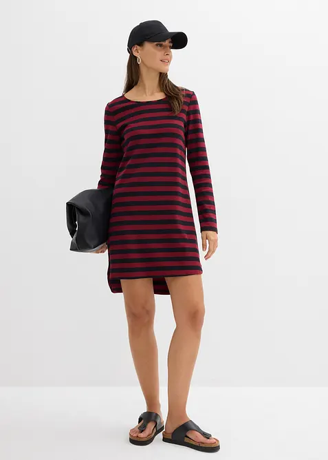 Kjole med forlenget bakstykke, av 100% fast bomull, bonprix