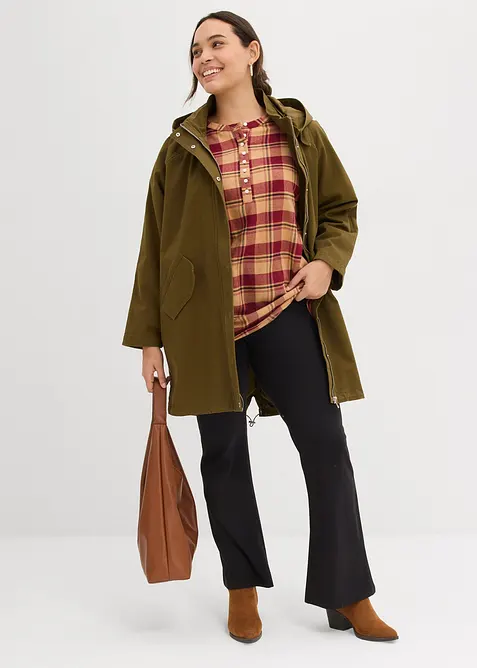 Blusetunika i flanell, bonprix