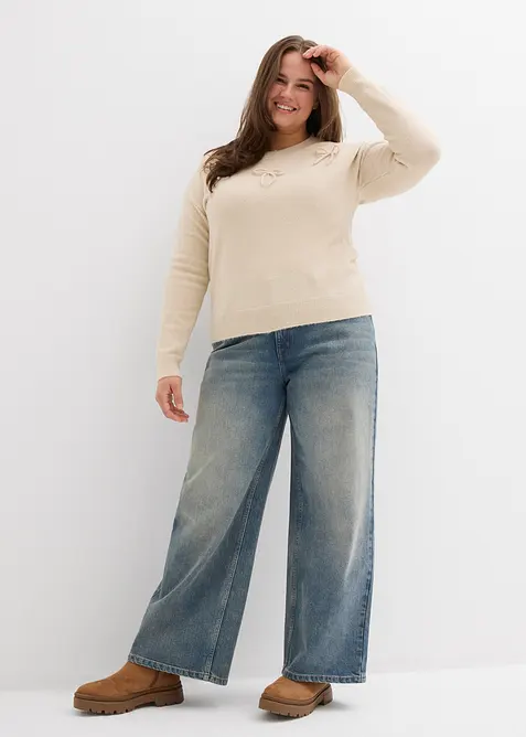 Genser med sløyfer, bonprix