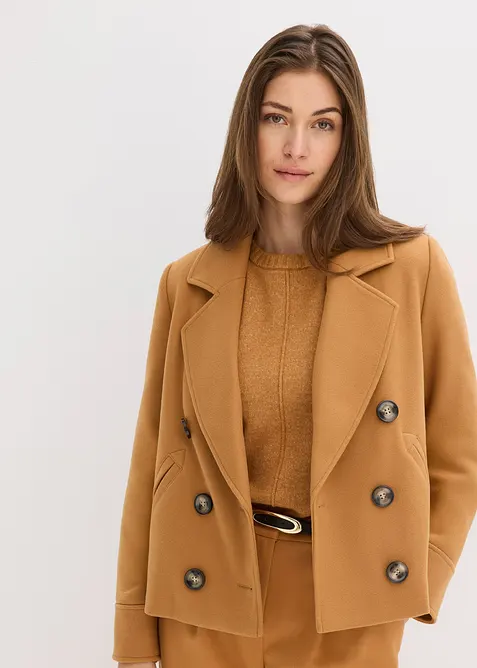 Kort jakke i ullstil, bonprix